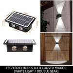 Solar LED Wall Light for Sculpted Outdoor Glow