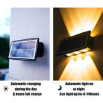 Solar LED Wall Light for Sculpted Outdoor Glow