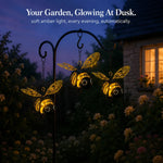Solar Hanging Bee Lamp With Garden Glow