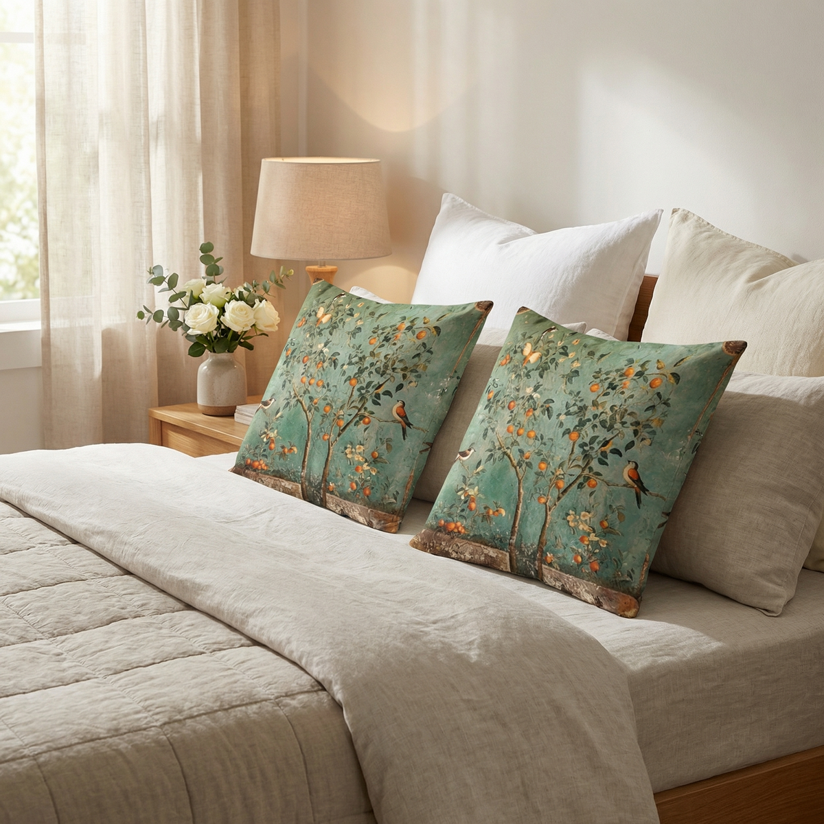 Vintage Botanical Pillow Covers for Artful Rooms