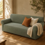 Jacquard Sofa Cover With Sculpted Texture