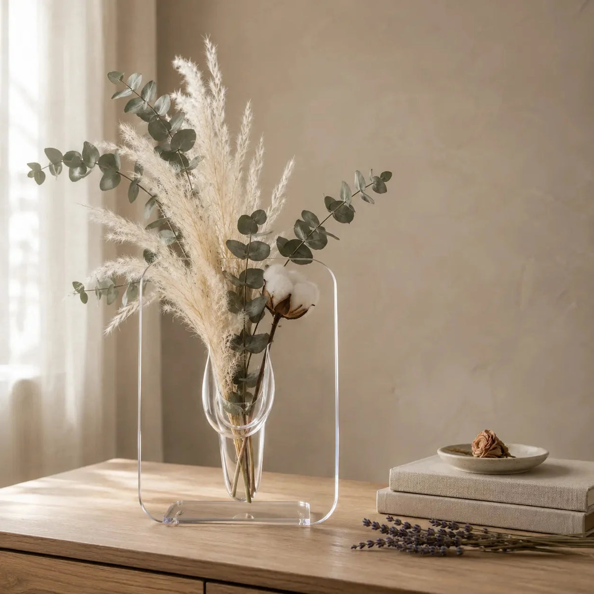 Acrylic Frame Vase For Artful Flowers