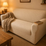 Jacquard Sofa Cover With Sculpted Texture