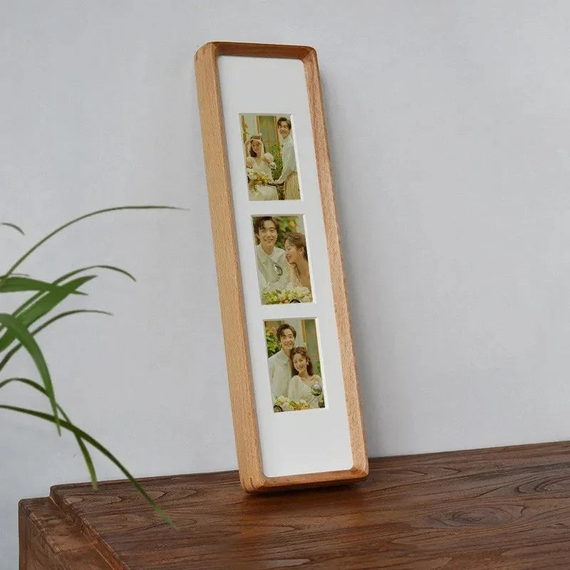 Wooden Photo Frame with Mat for Multiple Photos