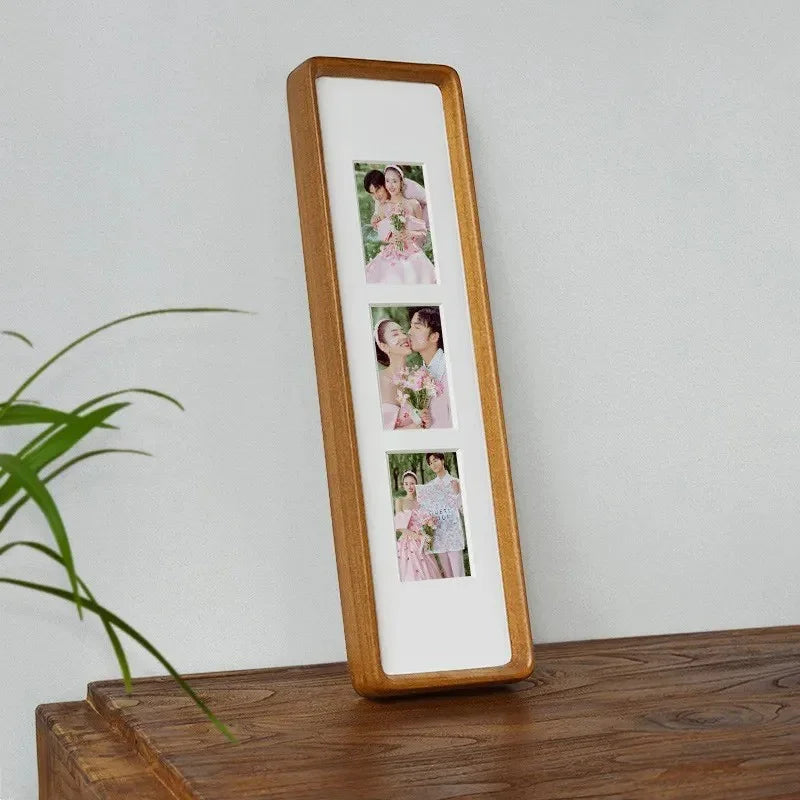Wooden Photo Frame with Mat for Multiple Photos