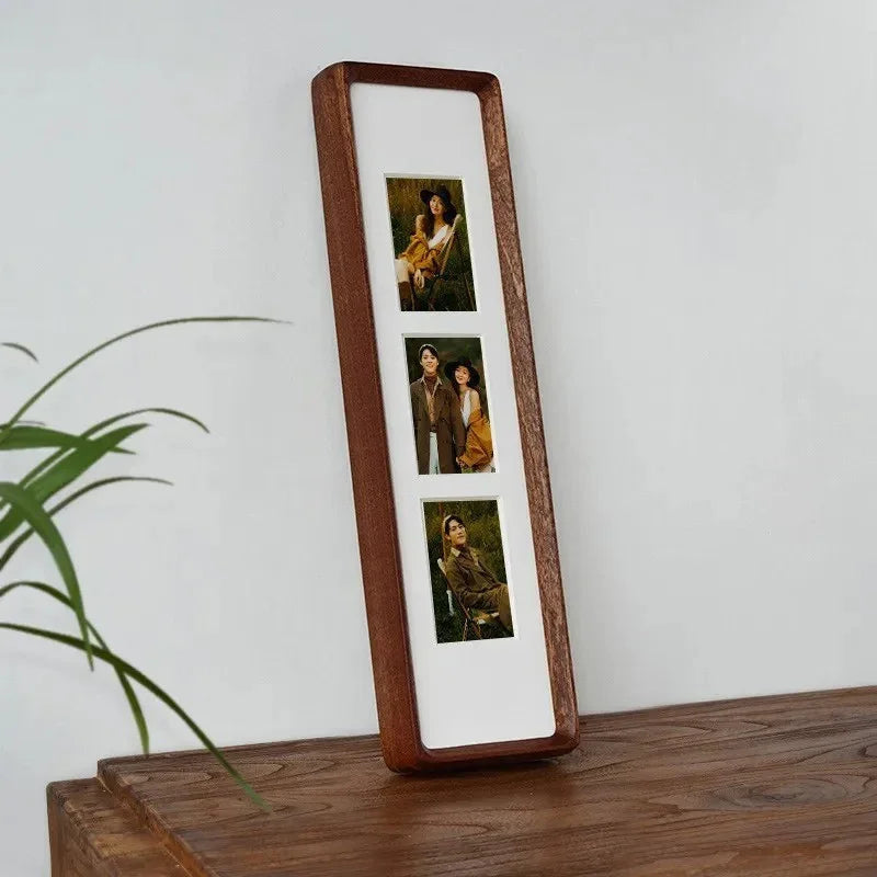 Wooden Photo Frame with Mat for Multiple Photos