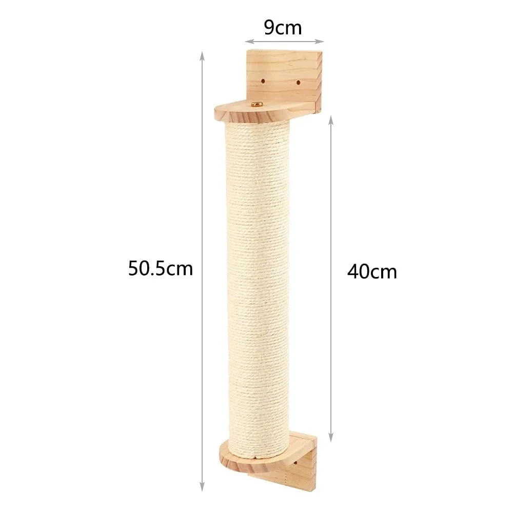 Wall-Mounted Cat Tree for Space-Saving Play