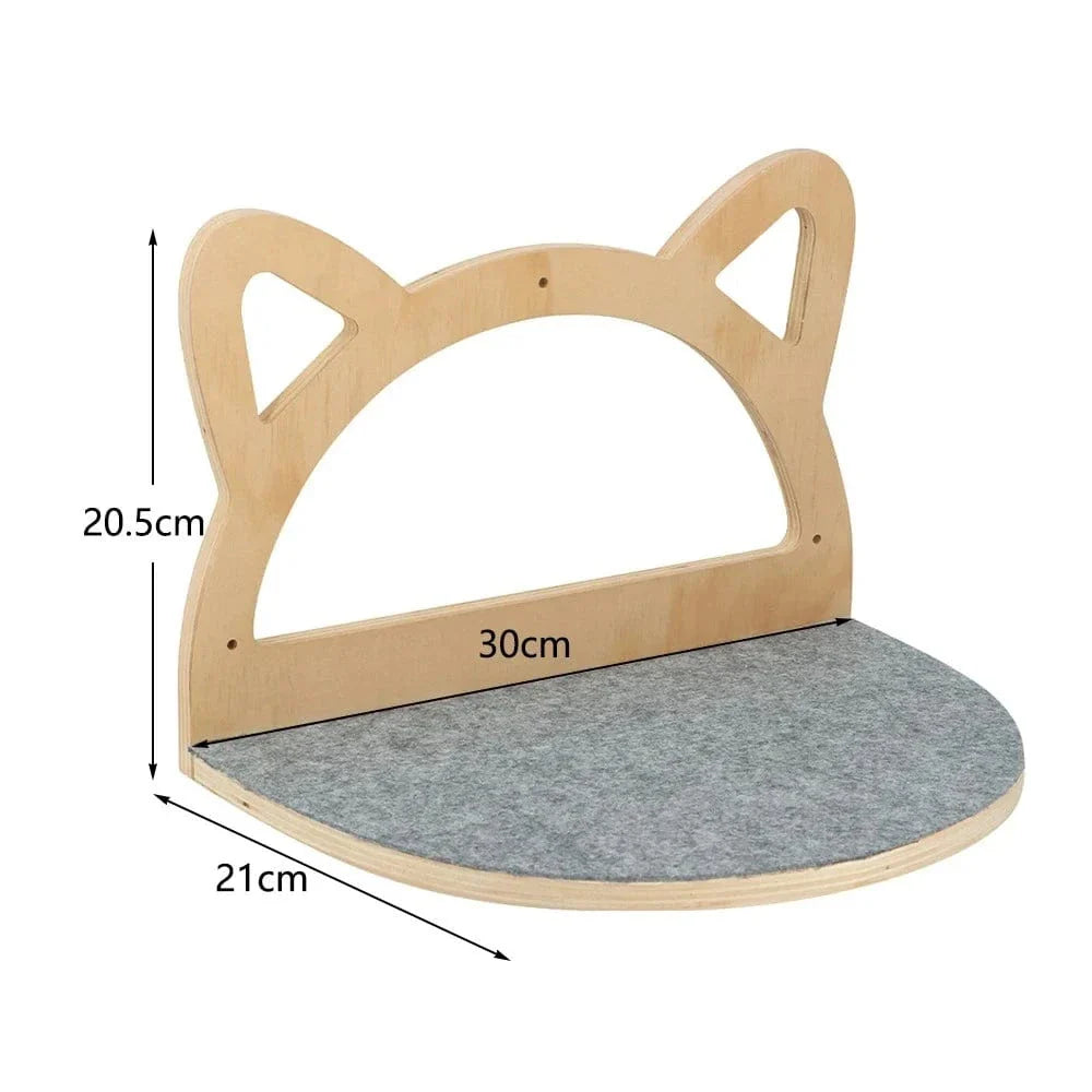 Wall-Mounted Cat Tree for Space-Saving Play