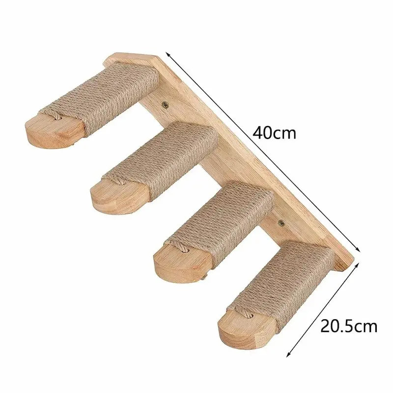 Wall-Mounted Cat Tree for Space-Saving Play