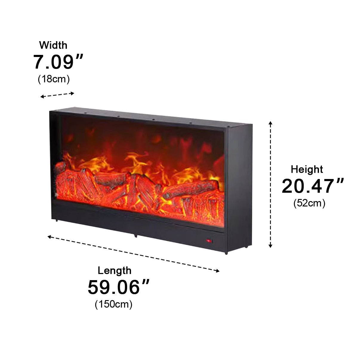 3D LED Flame Fireplace Lighting for Ambiance