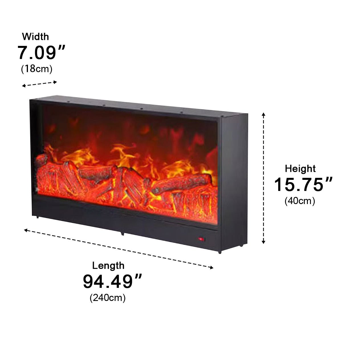 3D LED Flame Fireplace Lighting for Ambiance