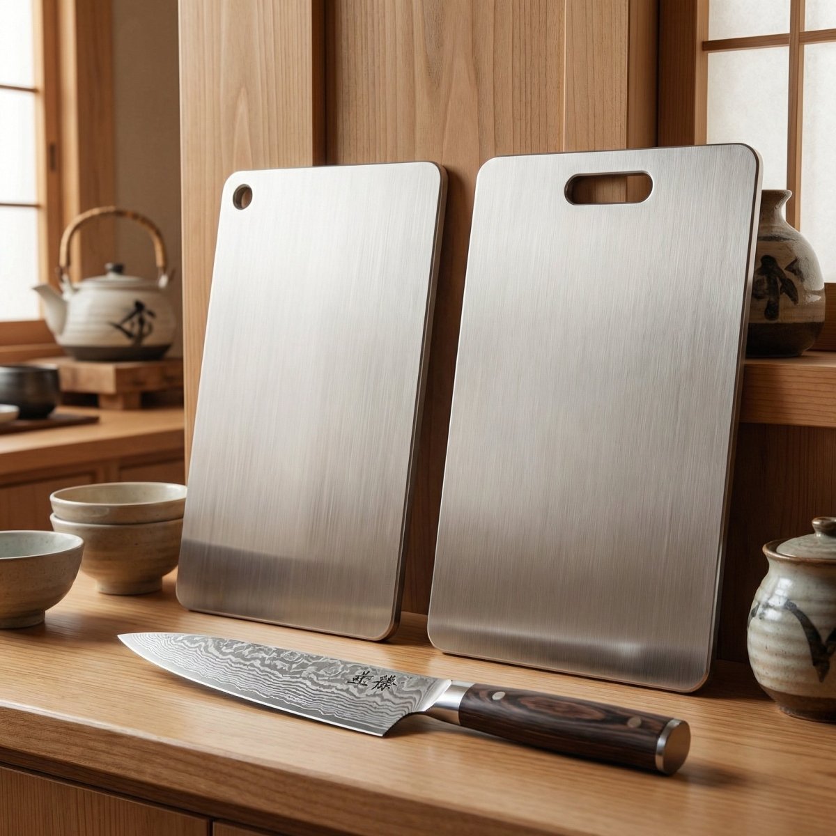 Ultra Thin Steel Cutting Board for Calm Prep