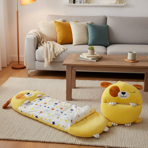 2-in-1 Plush Toy Sleeping Bag for Cozy Adventures