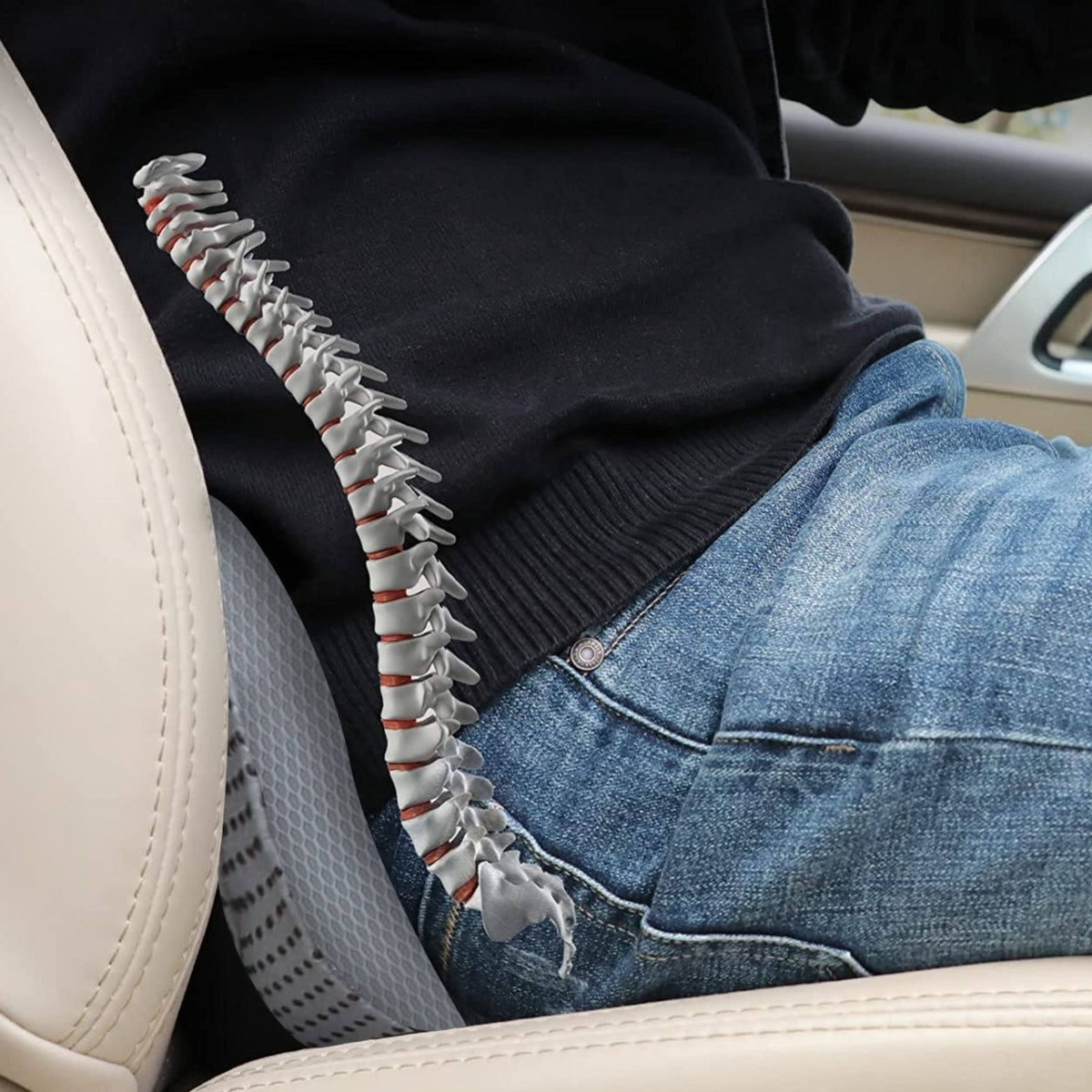Erwachsenen-Auto-Kindersitzkissen für bessere Sicht  