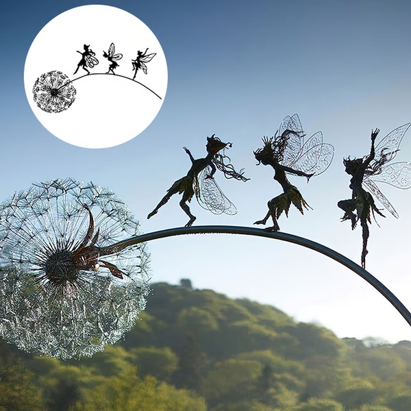 Steel Fairy Garden Sculptures Add Enchantment