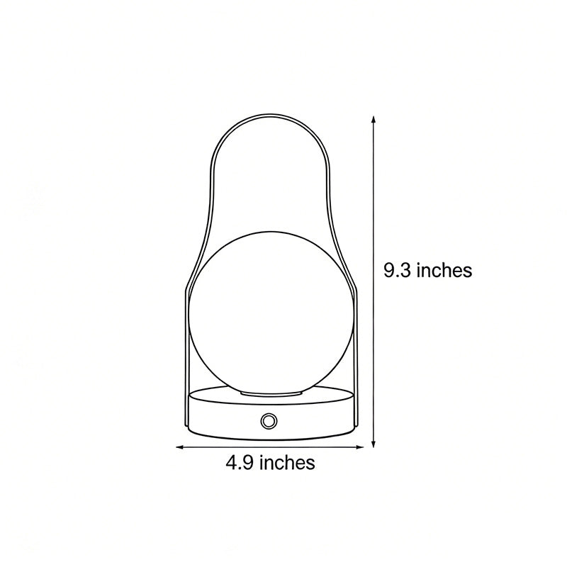 Ribbed Glass LED Lantern For Soft Atmosphere