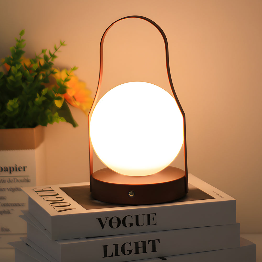Ribbed Glass LED Lantern For Soft Atmosphere