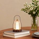 Ribbed Glass LED Lantern For Soft Atmosphere