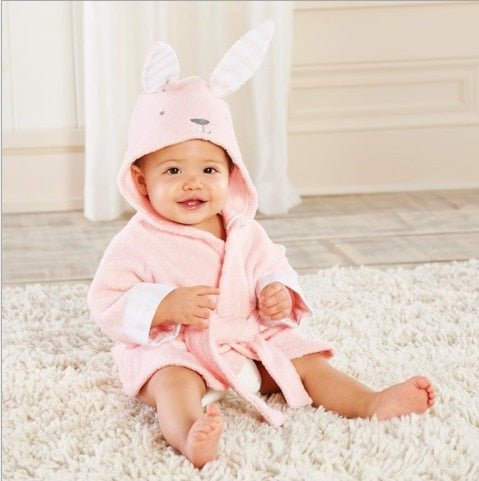 Animal Hooded Cotton Baby Bathrobe