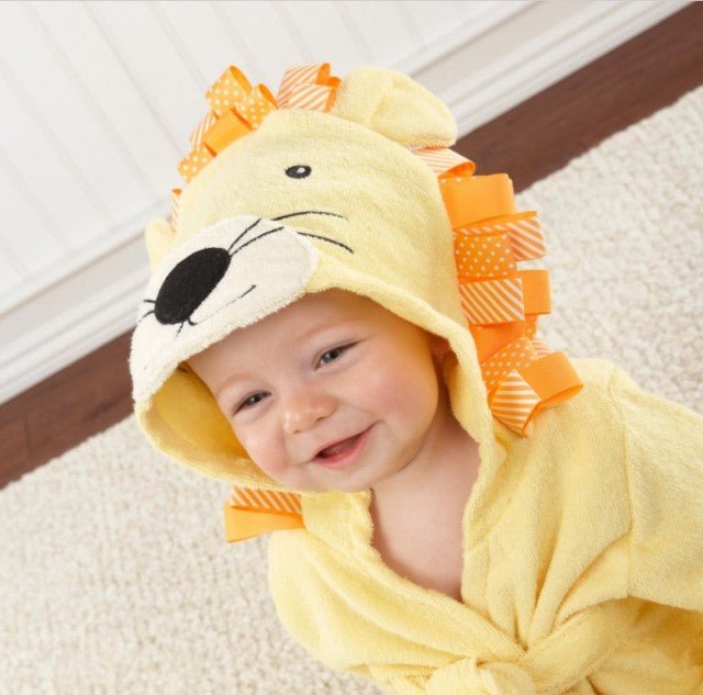 Animal Hooded Cotton Baby Bathrobe