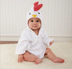 Animal Hooded Cotton Baby Bathrobe