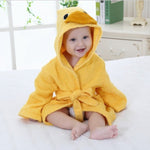 Animal Hooded Cotton Baby Bathrobe