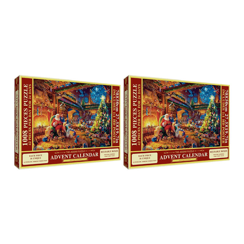 Calendario dell'Avvento Puzzle di Natale per Serate Festive