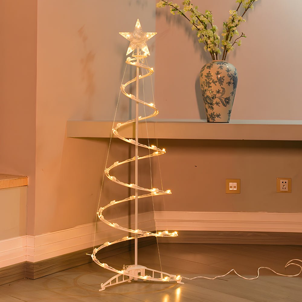 Spiral Tree Floor Light For Festive Glow