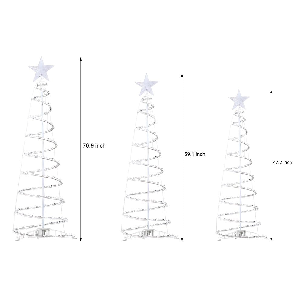 Spiral Tree Floor Light For Festive Glow