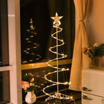 Spiral Tree Floor Light For Festive Glow