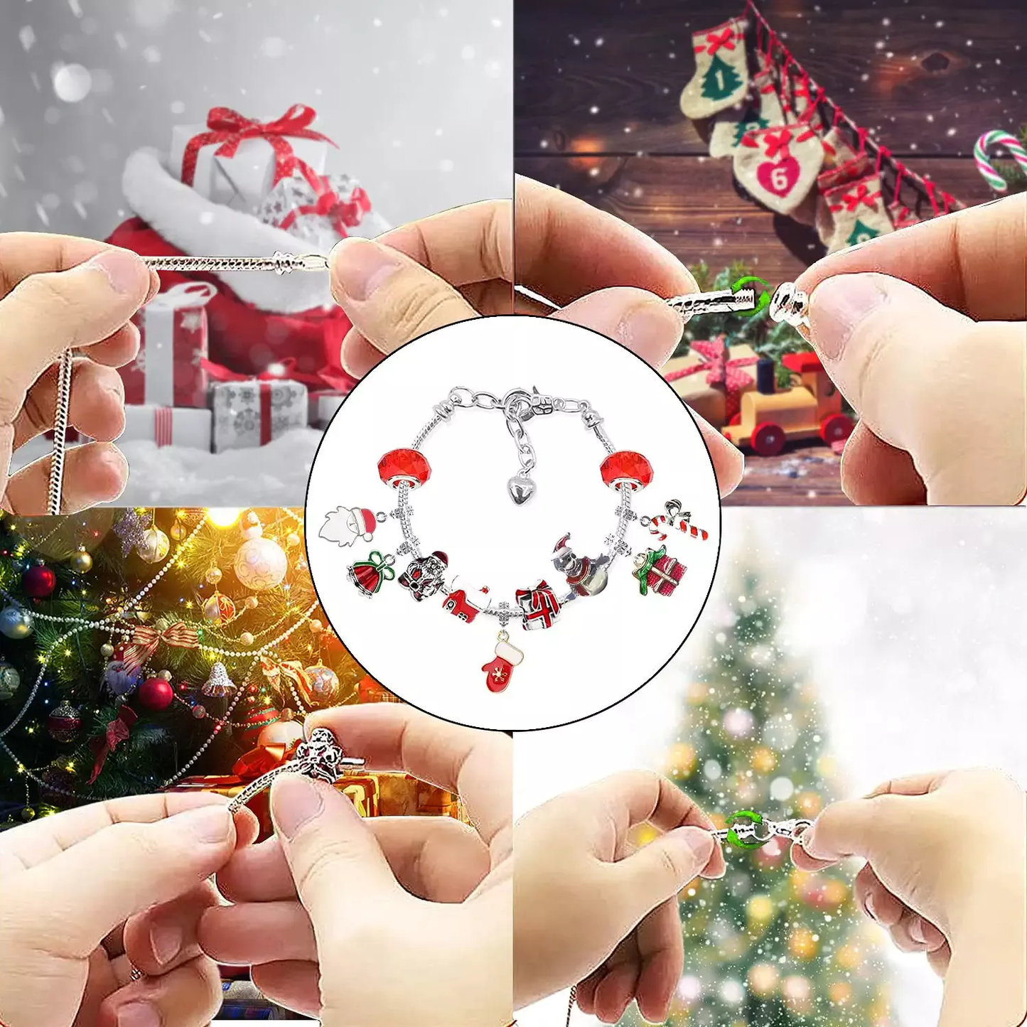 DIY-Adventskalender-Armband-Set für festlichen Charme