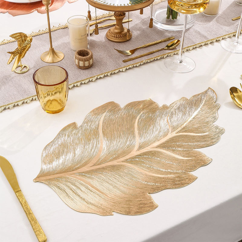 3D Gold Foil Placemats For Striking Tables