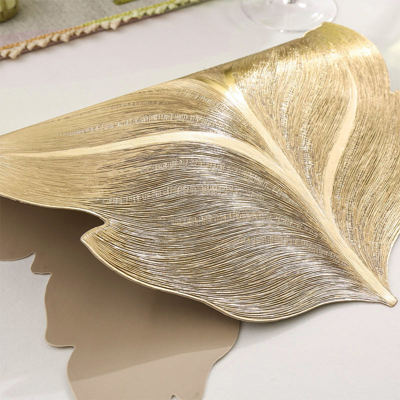 3D Gold Foil Placemats For Striking Tables