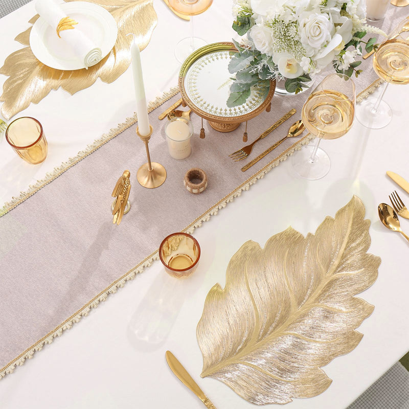 3D Gold Foil Placemats For Striking Tables