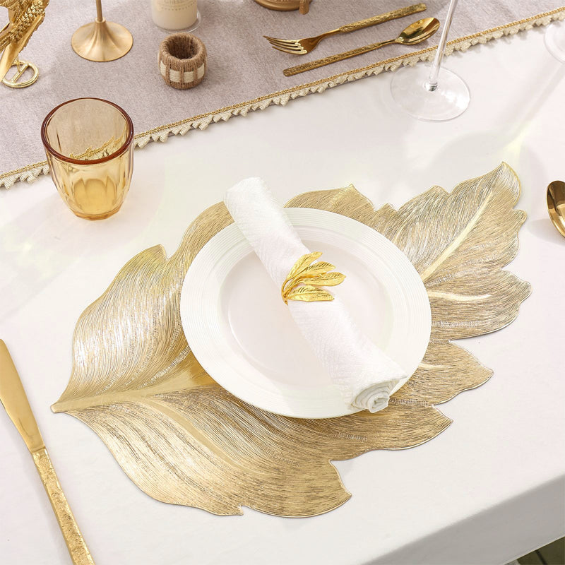 3D Gold Foil Placemats For Striking Tables