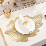 3D Gold Foil Placemats For Striking Tables