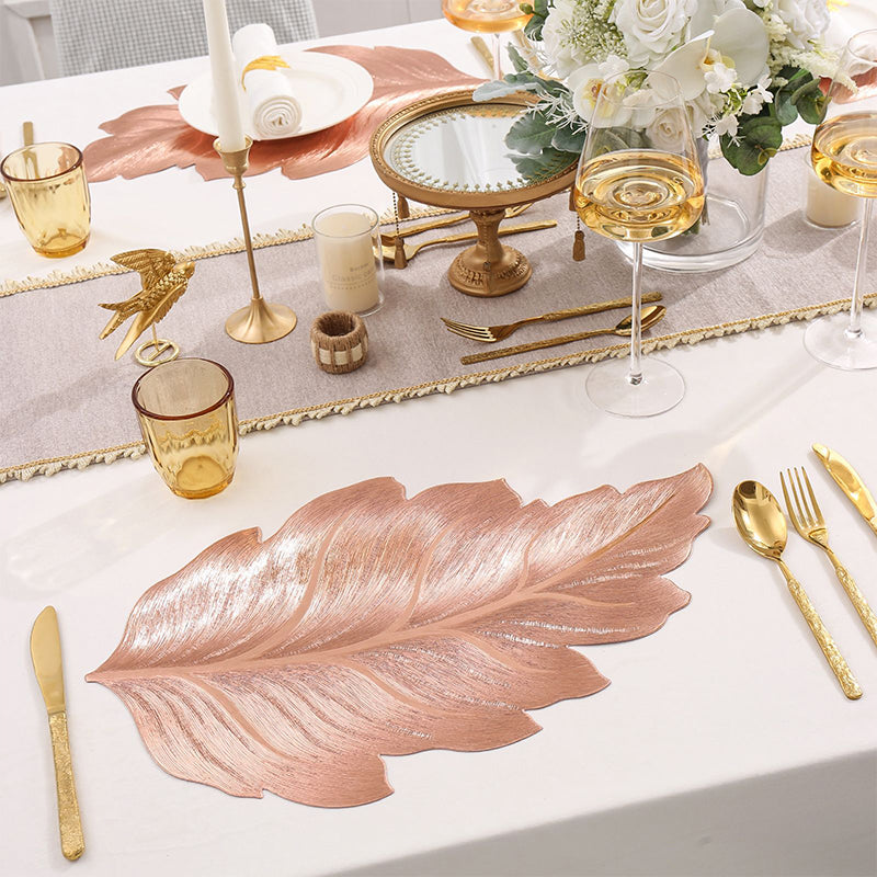 3D Gold Foil Placemats For Striking Tables
