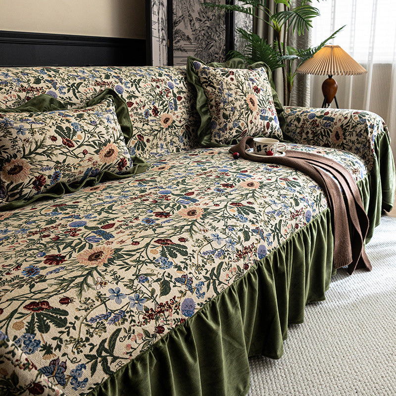 Floral Sofa Cover For Instant Character