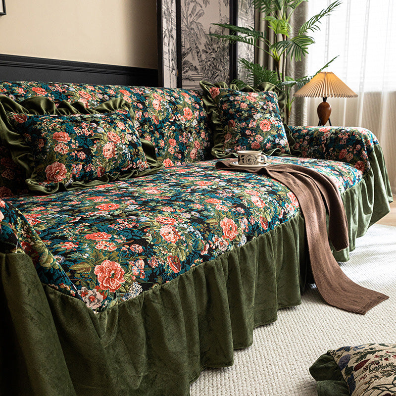 Floral Sofa Cover For Instant Character