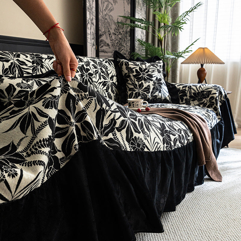 Floral Sofa Cover For Instant Character