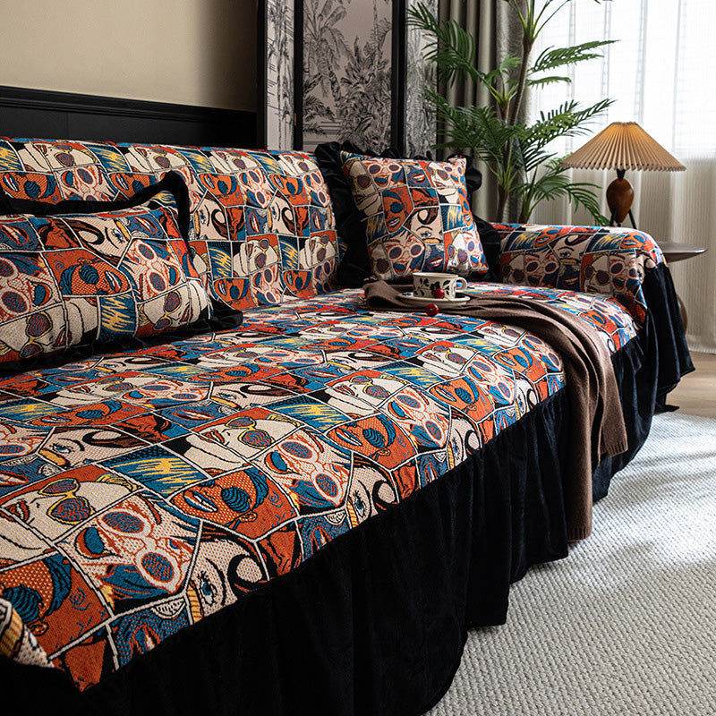 Floral Sofa Cover For Instant Character