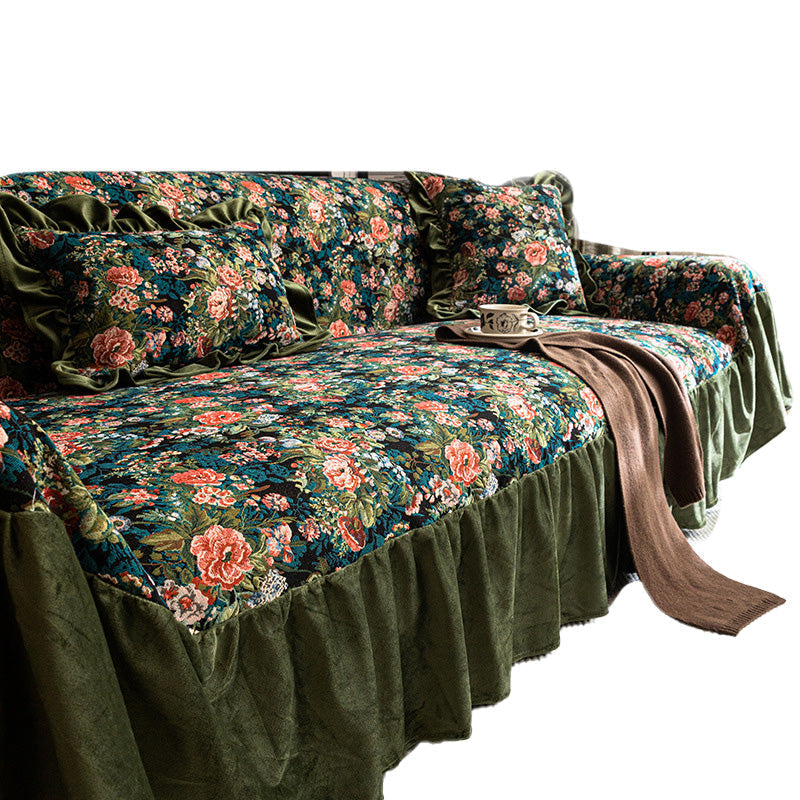 Floral Sofa Cover For Instant Character