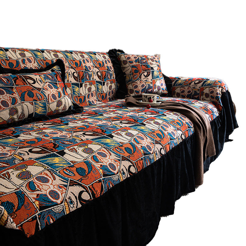 Floral Sofa Cover For Instant Character
