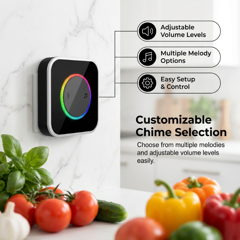 Campanello Wireless con Illuminazione a 7 Colori