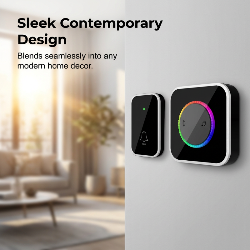 Campanello Wireless con Illuminazione a 7 Colori