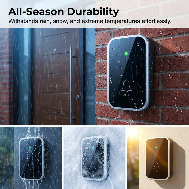 Campanello Wireless con Illuminazione a 7 Colori