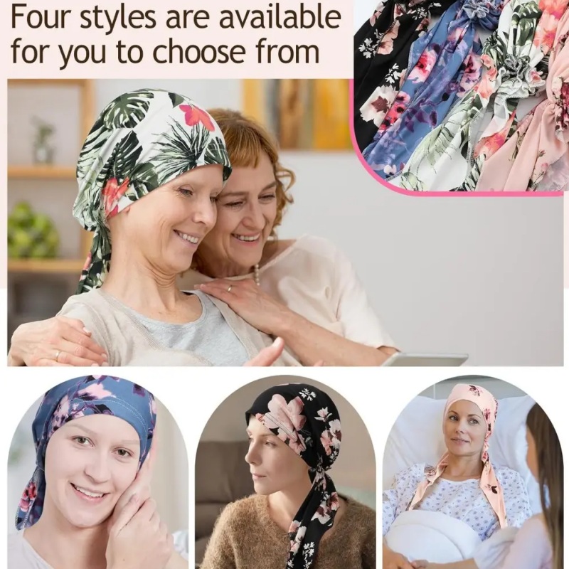 Turbante Floreale Preannodato per uno Stile Senza Sforzo