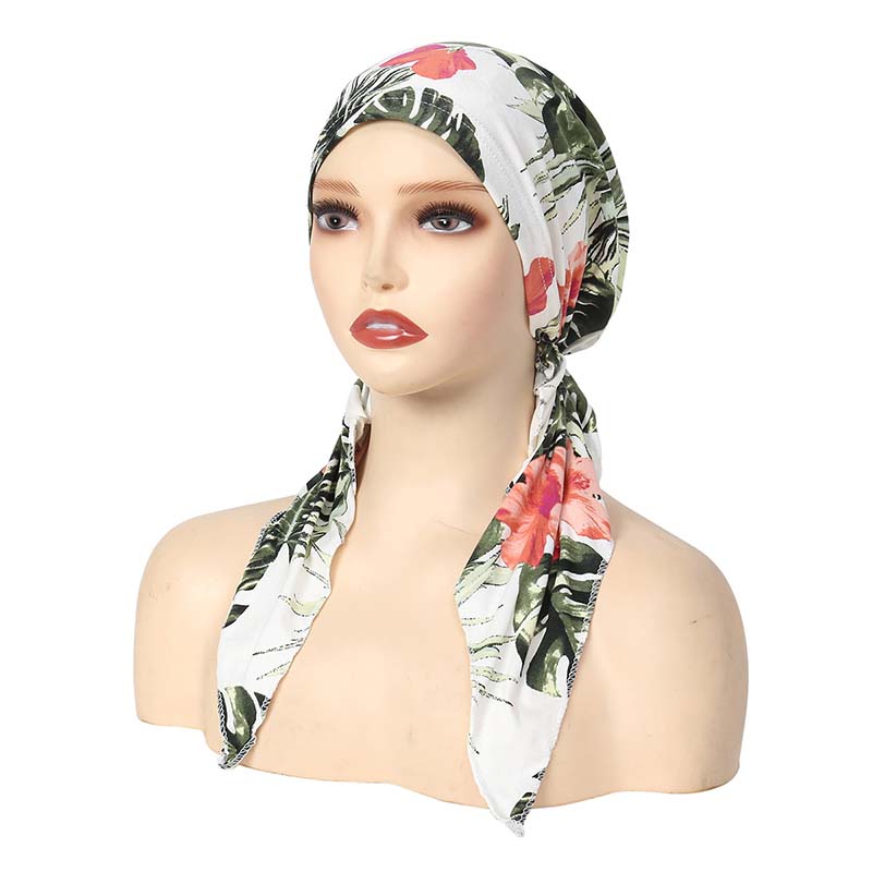 Turbante Floreale Preannodato per uno Stile Senza Sforzo