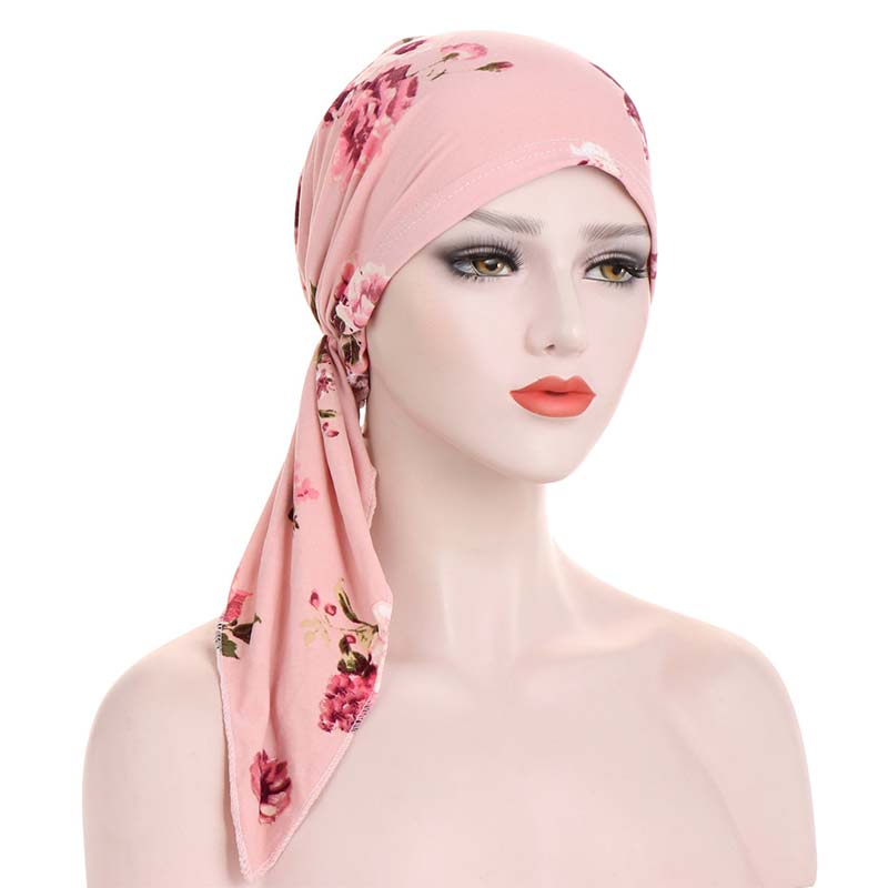 Turbante Floreale Preannodato per uno Stile Senza Sforzo