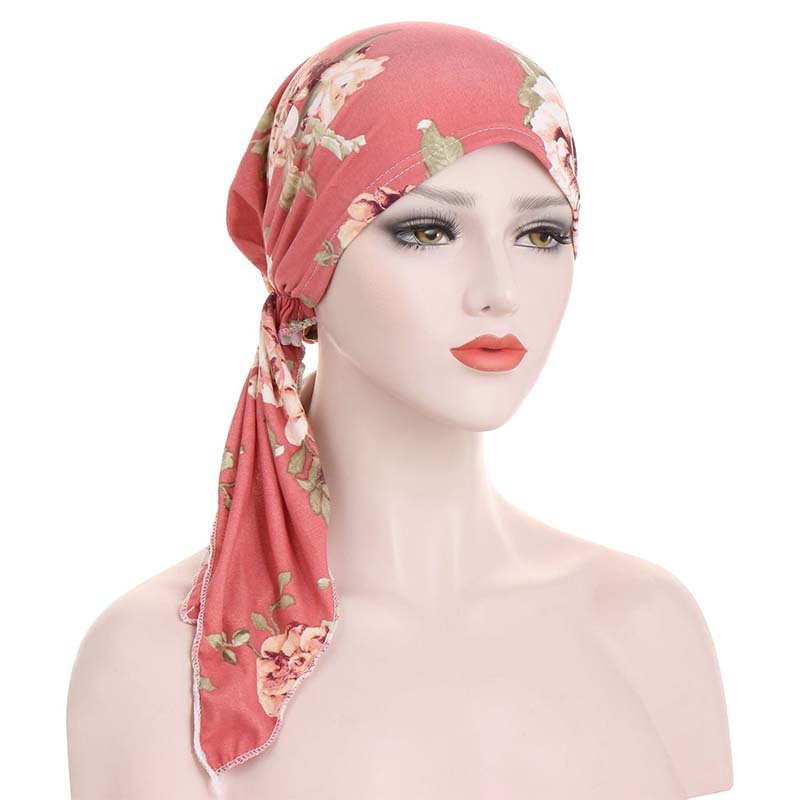 Turbante Floreale Preannodato per uno Stile Senza Sforzo